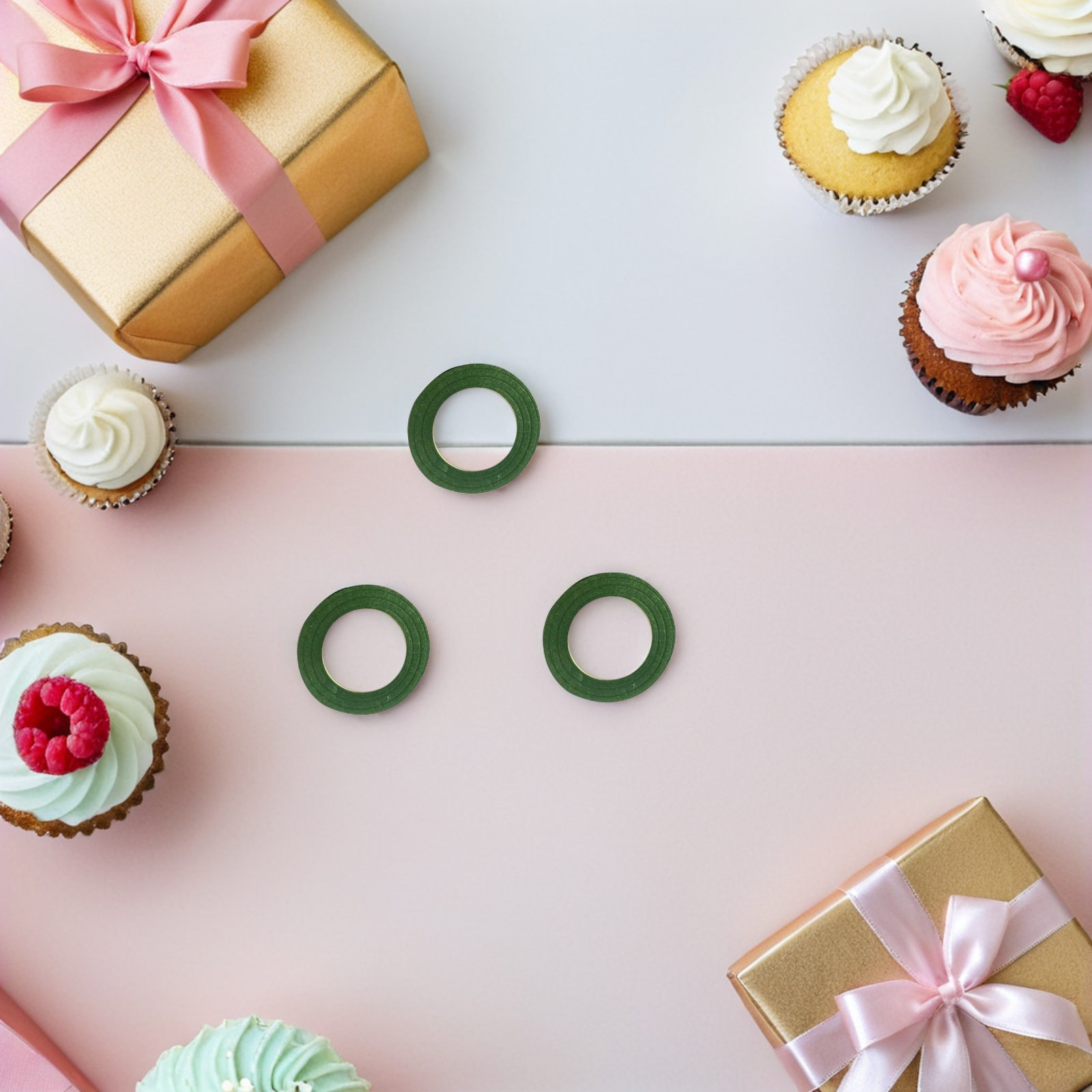 Floral Tape Green - 3 Rolls Boutonniere Tape Floral Stem