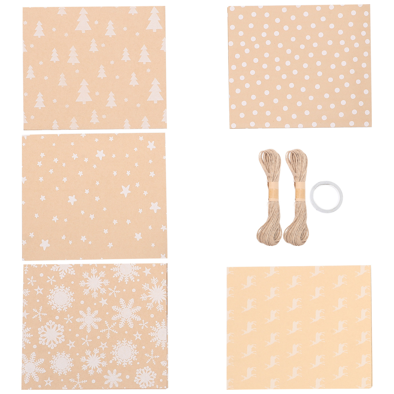 5Pcs Christmas Wrapping Paper  - Flower Wrap Kraft review and price