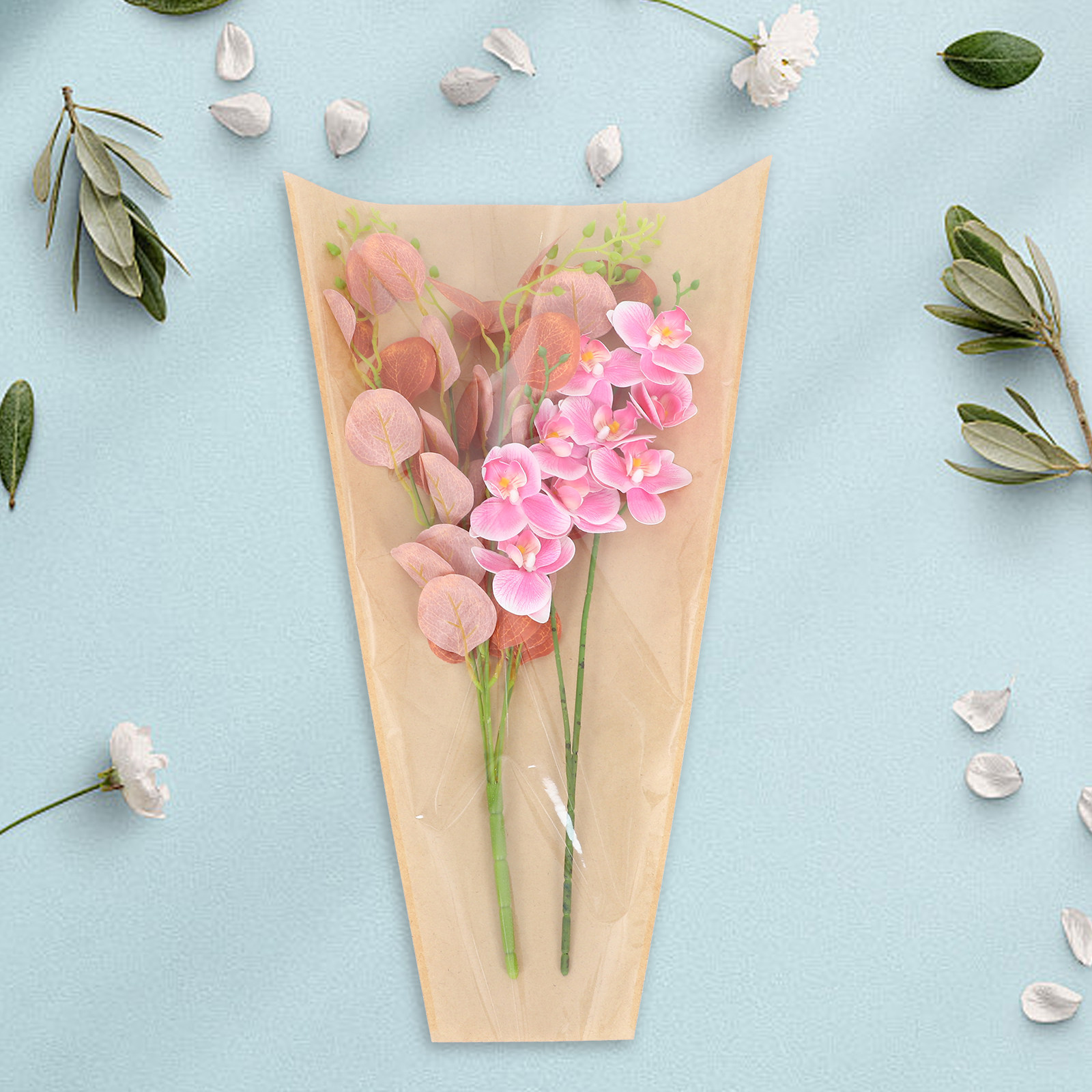 50Pcs Kraft Flower Bags Transp - Flower Wrap Kraft review and price