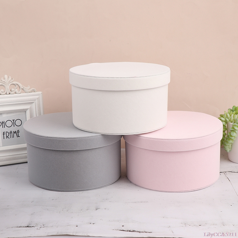 Velvet Round Flowers Box Gift  - Florist Flower Supply review and price