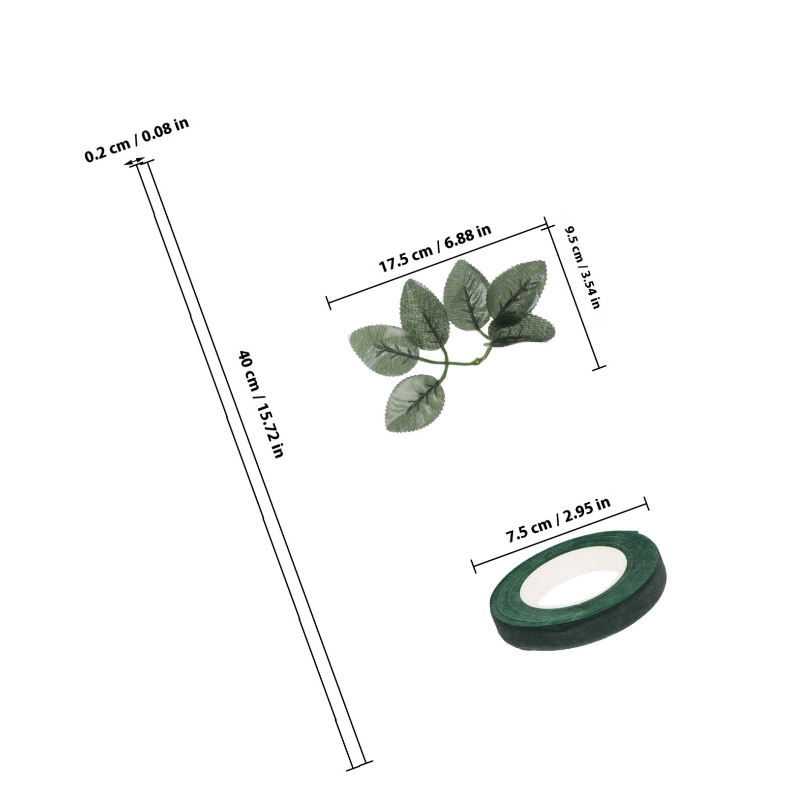 20 pcs Floral Arrangement Kit  - Floral Tape Green review and price