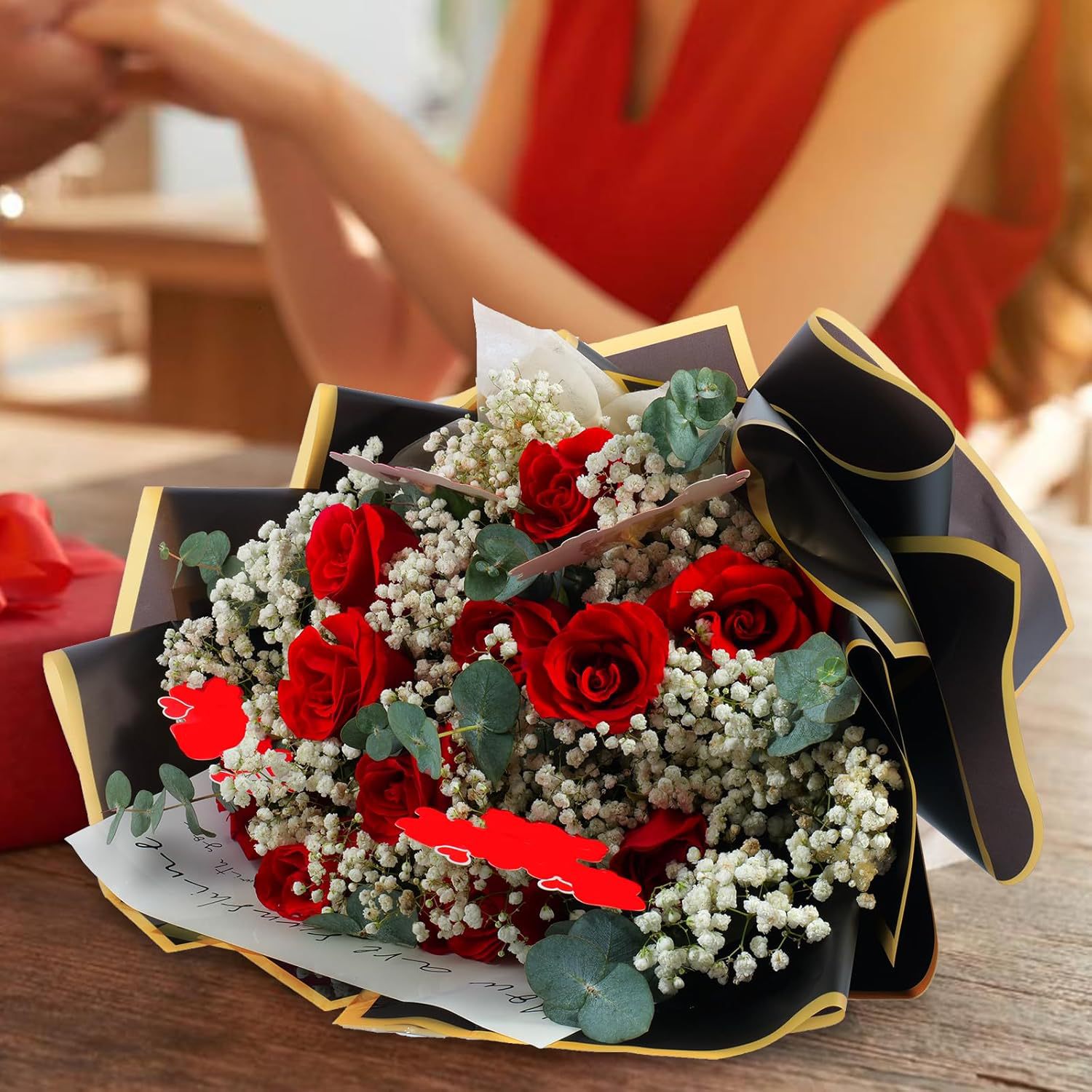 20 Sheets Gold Edge Waterproof - Florist Flower Supply review and price