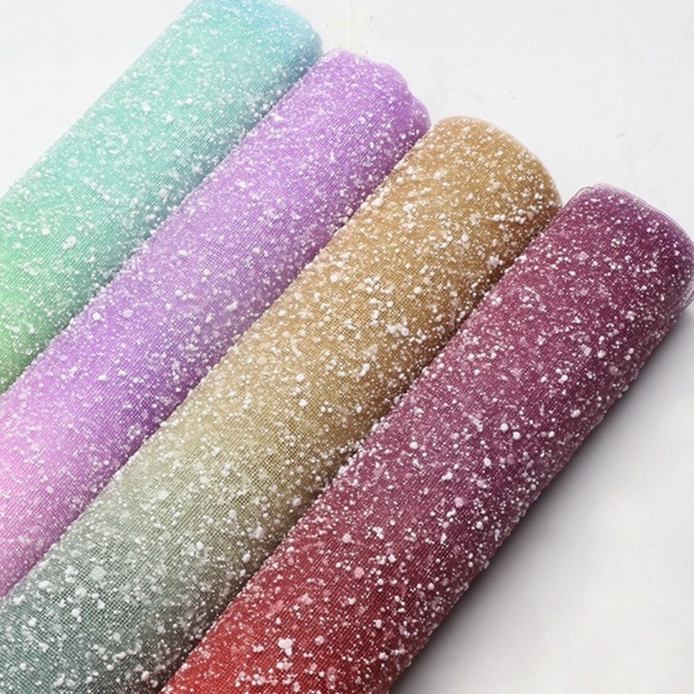 Gradient Snow Dot Yarn Mesh Pa - Florist Supply Paper review and price