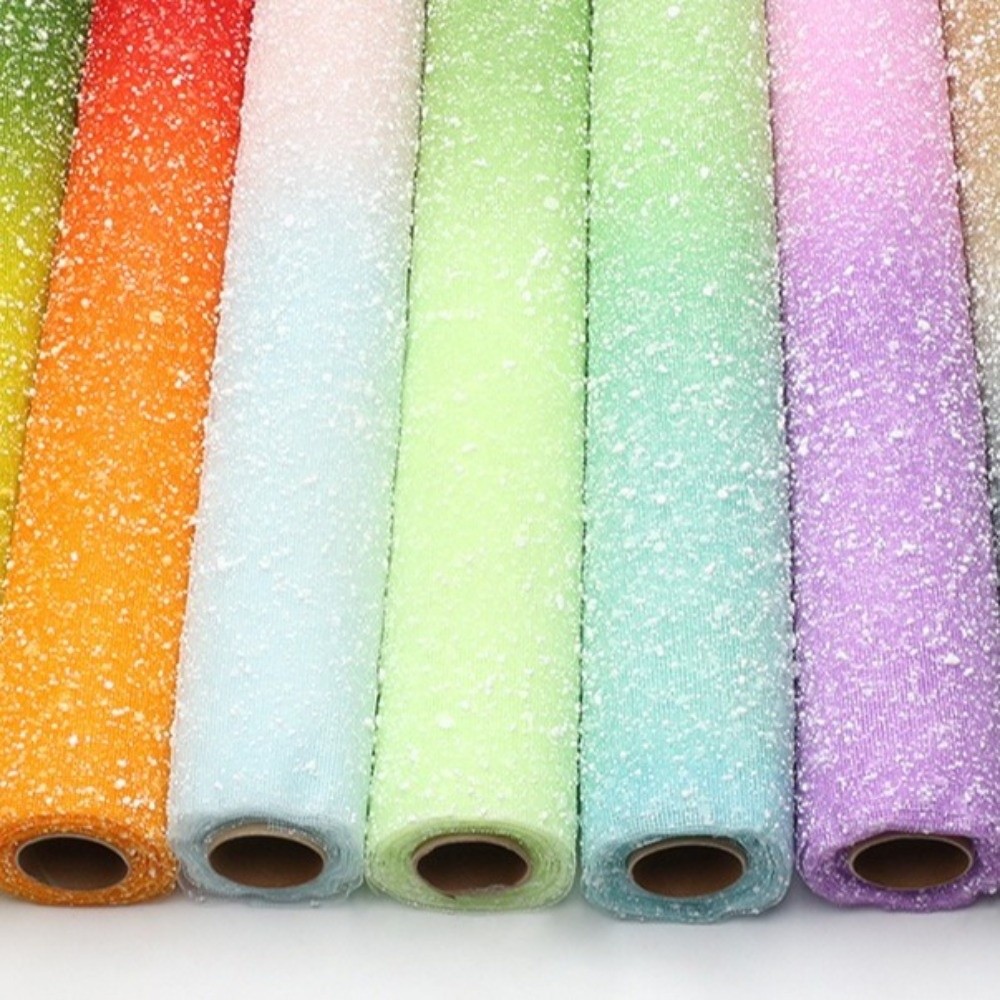 Gradient Snow Dot Yarn Mesh Pa - Florist Supply Paper review and price