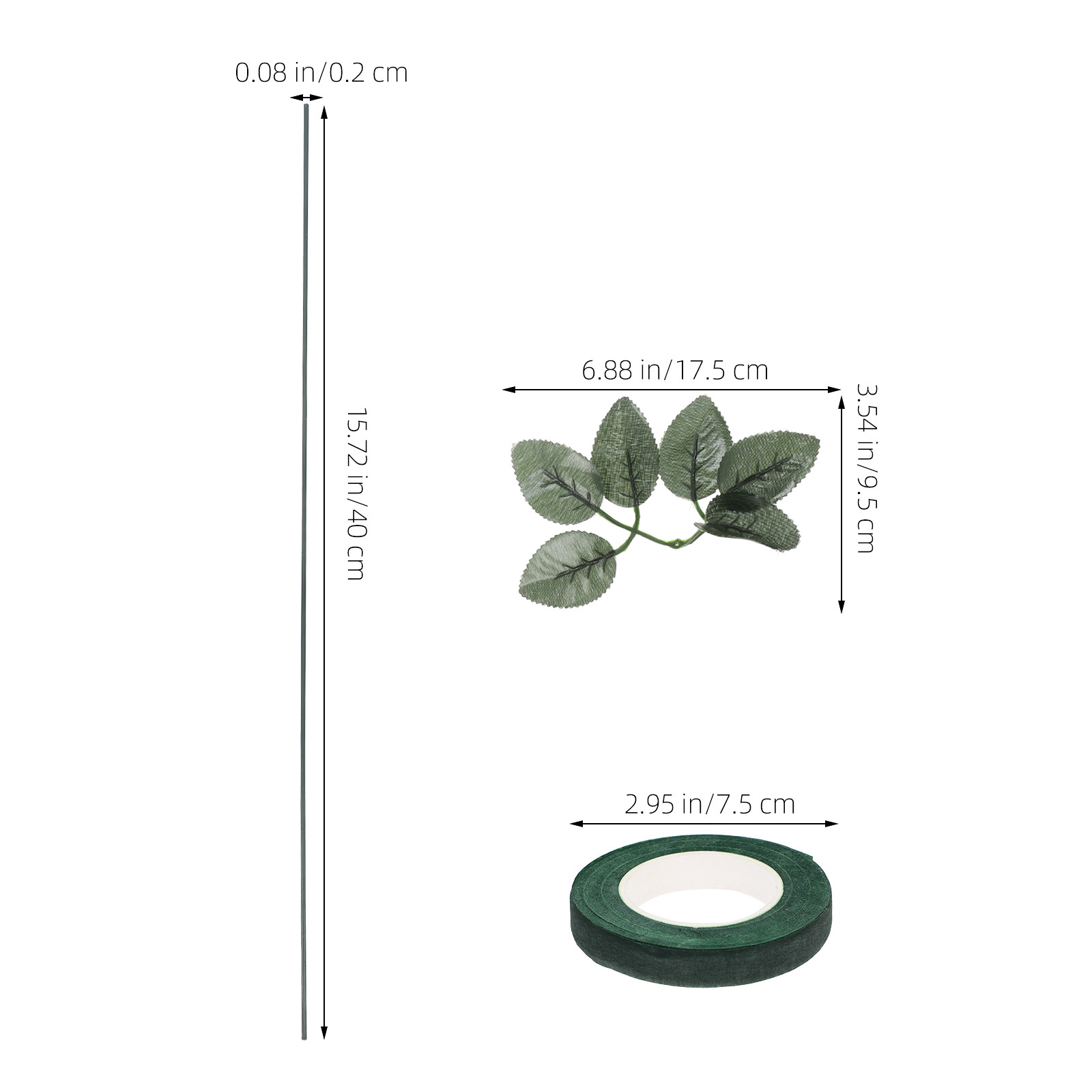20Pcs Floral Arrangement Kit D - Floral Tape Green review and price